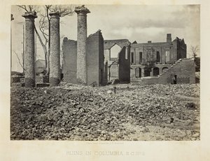 南卡罗来纳州哥伦比亚市的废墟，第2号，1865年。 作者 乔治·N·巴纳德