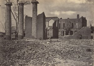 南卡罗来纳州哥伦比亚市的废墟，第2号，1860年代。 作者 乔治·N·巴纳德