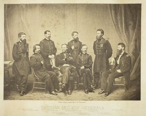 谢尔曼和他的将军们，1865年。