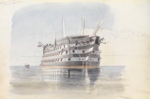 1852 年 3 月 27 日，马耳他上巴拉卡下的 "特拉法尔加 "号