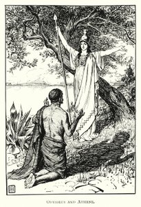 Odyssey: Odysseus and Athene (engraving)