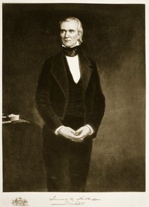 James K. Polk（1795-1849），美利坚合众国第11任总统，酒吧。 1901年（照相凹版）
