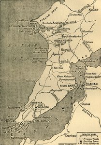 加里波利半岛地图，1919年。