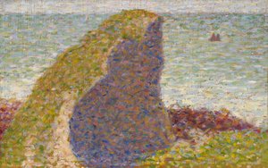 Le Bec du Hoc, Grandcamp研究, 1885年 作者 乔治·皮埃尔·修拉