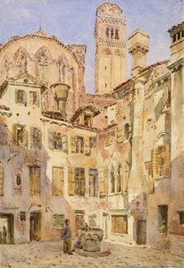 威尼斯弗雷里教堂，摄于1854年，来自Campiello San Rocco
