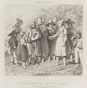 有趣的故事，圣吉尔金，约1821年（蚀刻）