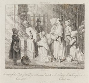 向维也纳敬礼处女，约c.1821（蚀刻）