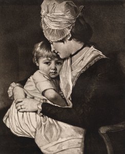 Carwardine and Child夫人，c1775，1912年。 作者 乔治·罗姆尼