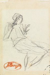 坐着的农家女孩 作者 乔治·罗姆尼