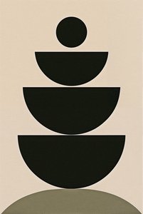 平衡仪式，2024 年（丙烯酸画布） 作者 George Rosaly