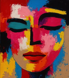 纠结的频率，2025 年（丙烯酸画布）