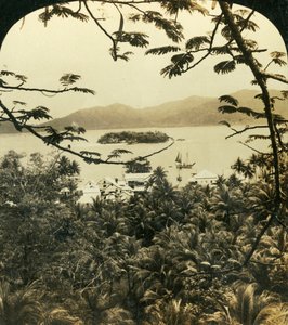 1909年，英属新几内亚，萨马莱景观。 作者 乔治·罗斯