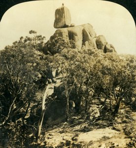 观景台岩石，布法罗山脉，维多利亚，澳大利亚，c1909。 作者 乔治·罗斯