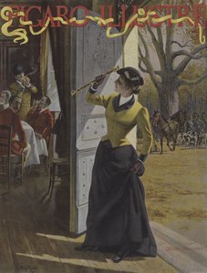 先生们，先生们！ （来吧，先生们！）。封面的光辉费加罗，1895年10月 作者 乔治·鲁克斯