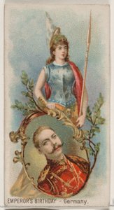 皇帝的生日，德国，来自杜克牌香烟的假日系列N80，1890.，1890.