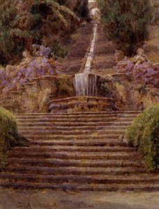 Cascade, Villa Cicogna 作者 乔治·塞缪尔·埃尔古德