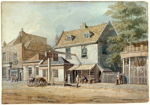 城堡酒馆，伦敦老肯特路，约1830年