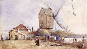 伦敦格林威治Blackheath的风车，1833年