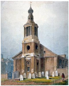 伦敦Soho区Dean街的圣安妮教堂，1828年