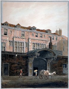 温彻斯特广场的大门，伦敦，1820年。            作者 乔治·谢泼德