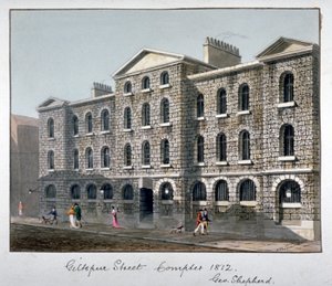 Giltspur Street Compter，伦敦市，1812年。                        作者 乔治·谢泼德