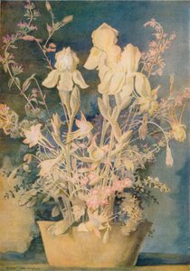 乔治·谢林汉姆（George Sheringham）的花卉绘画，大约c1910-1920，1936年。 作者 乔治·谢林汉姆