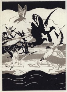 Illustration for Canadian Wonder Tales (colour litho)