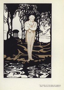 Max Beerbohm 的 The Happy Hypocrite 插图（彩色石版画）