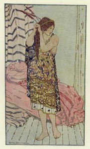 她很漂亮很温柔（彩色石版画）