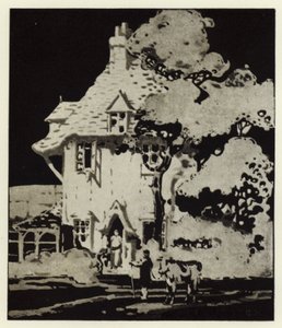 “你带着那头牛去哪里？” （彩色石版画）