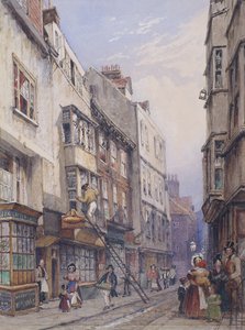 伦敦Chancery Lane附近的Bell Yard，1835年