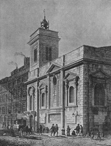 伦敦市Poultry区圣米尔德里德教堂，1812年 1911年