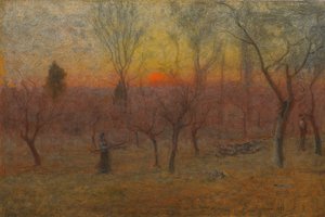 Gathering Wood，新泽西州蒙特克莱尔，1889年 作者 乔治·斯尼尔因内斯