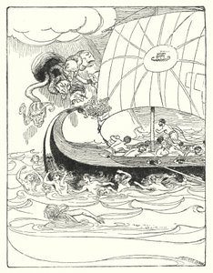 Jason and the Argonauts: "And they caught the ship and guided her, and passed her on from hand to hand" (litho) 作者 乔治·索珀