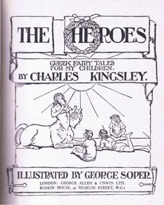 标题页设计，由乔治艾伦和Unwin 1929出版的The Heroes出版 作者 乔治·索珀