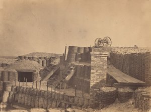 南卡罗来纳州查尔斯顿附近的防御工事，约1861年。 作者 乔治·斯泰西。