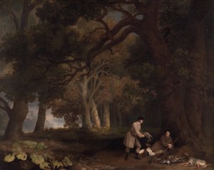 射击后的休息，1770年。 作者 乔治·斯塔布斯