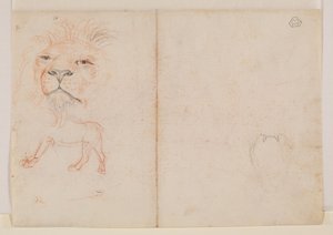 狮子头，反面，18世纪或19世纪 作者 乔治·斯塔布斯