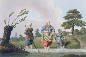 Leech Finders，来自约克郡的服装，由Robert Havell（1769-1832）1814年刻