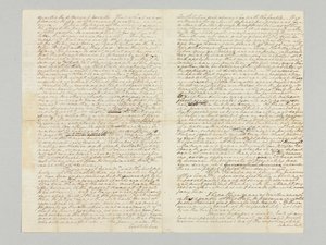 1787年11月9日致布什罗德·华盛顿的亲笔签名信中写道：“宪法赋予的权力永远与人民同在” 作者 乔治·华盛顿