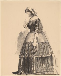 1860年的女士--女演员，1922年。 作者 乔治·韦斯利·贝洛斯