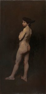 裸体，边小姐，纽约，1906年