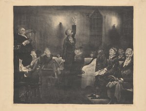 祈祷会，第二块石头，1916年。 作者 乔治·韦斯利·贝洛斯