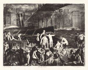 裂缝海滩，1916年。