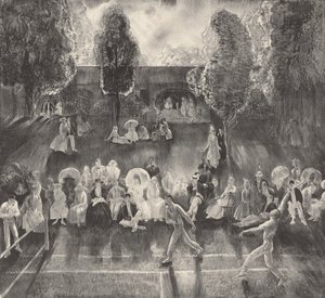 网球，1920年。 作者 乔治·韦斯利·贝洛斯