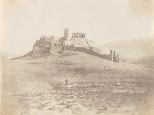 Pnyx和雅典卫城，约1848年。 作者 乔治·威尔逊·布里奇斯