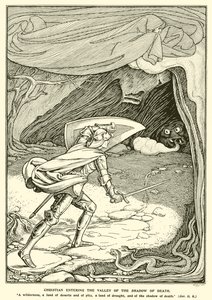 基督徒进入死荫谷（版画）