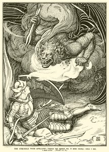 The Struggle with Apollyon (engraving)