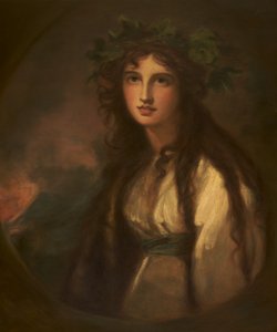 艾玛哈特，汉密尔顿夫人作为Bacchante 作者 乔治·罗姆尼