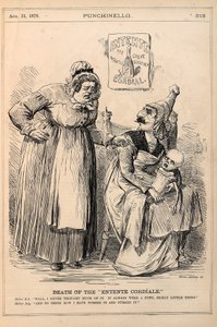 死亡的&39;Entente Cordiale&39;，1870年（木版画） 作者 乔治和哈马，乔治·韦维尔